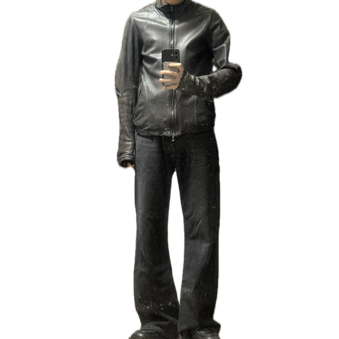 Julius レザージャケット ブラック