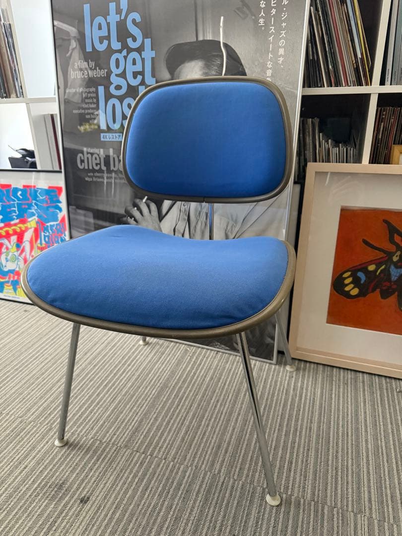 Herman Miller Eames 2ピースチェア 青