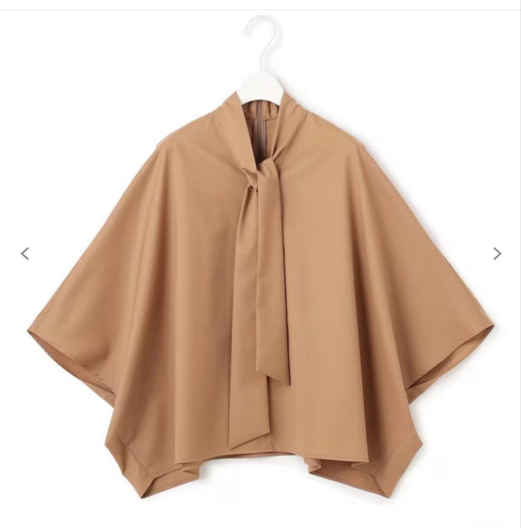 【洗える】T/Wブロード ボウタイブラウス