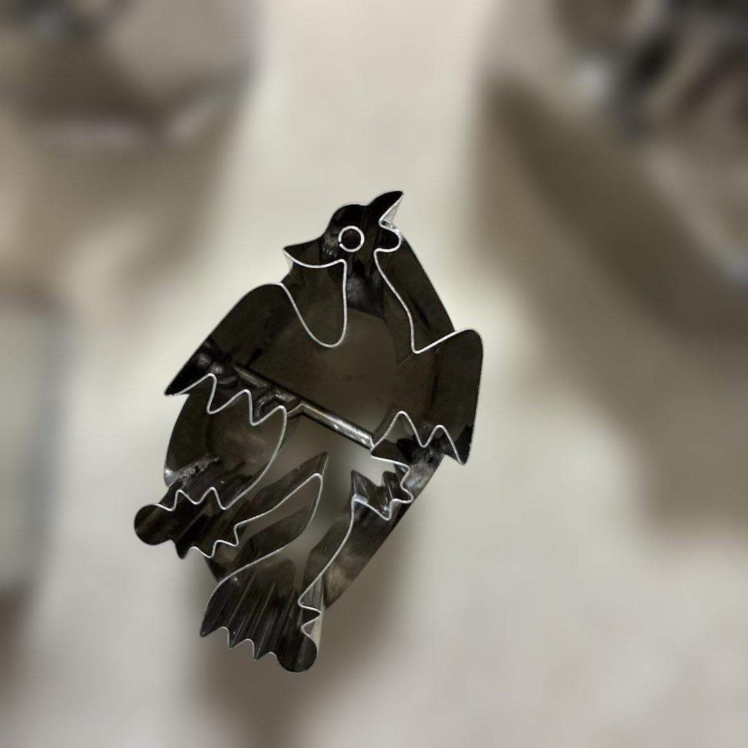 中華　ステンレス 型抜き 4個セット 動物と文字デザイン