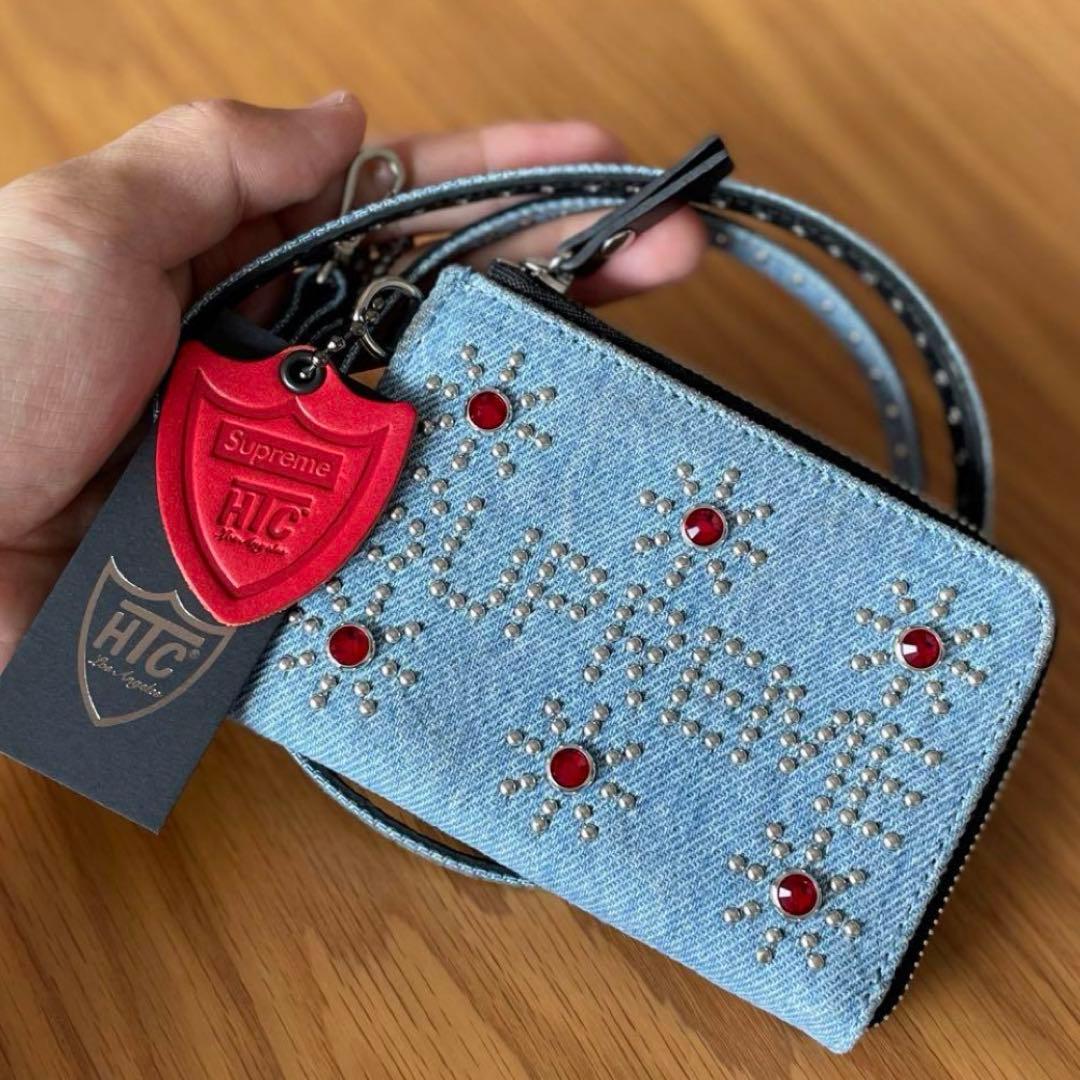 小物 Supreme HTC Studded Wallet denim