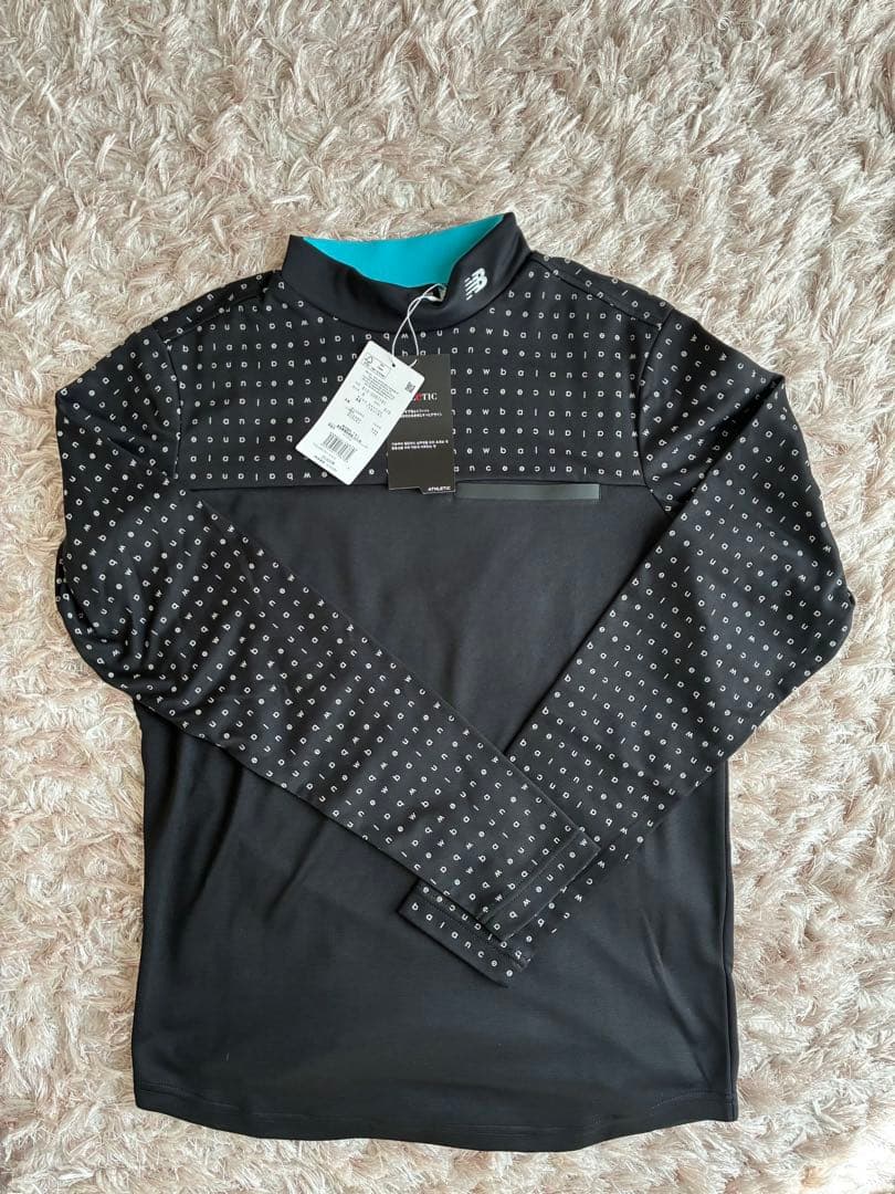 New Balance ゴルフ　ソリッド×ドットロゴ　モックネック直営店限定L