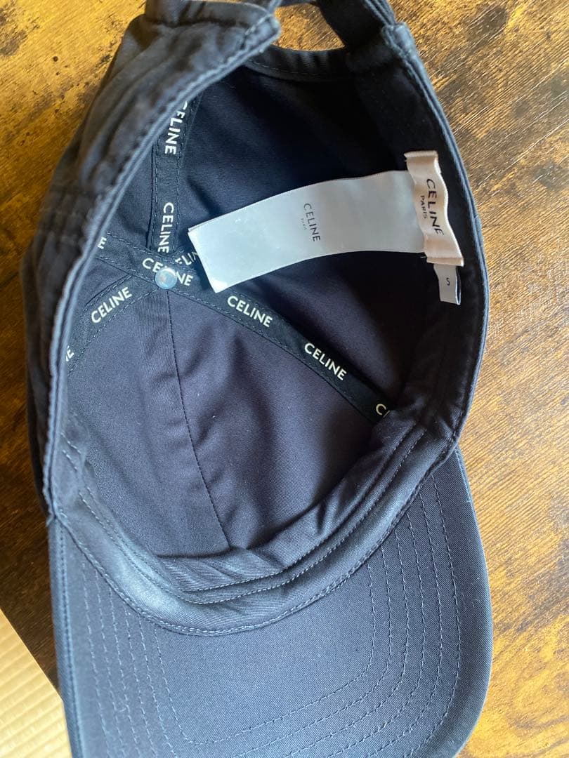正規品　ジャンク品　セリーヌCELINE キャップ黒S