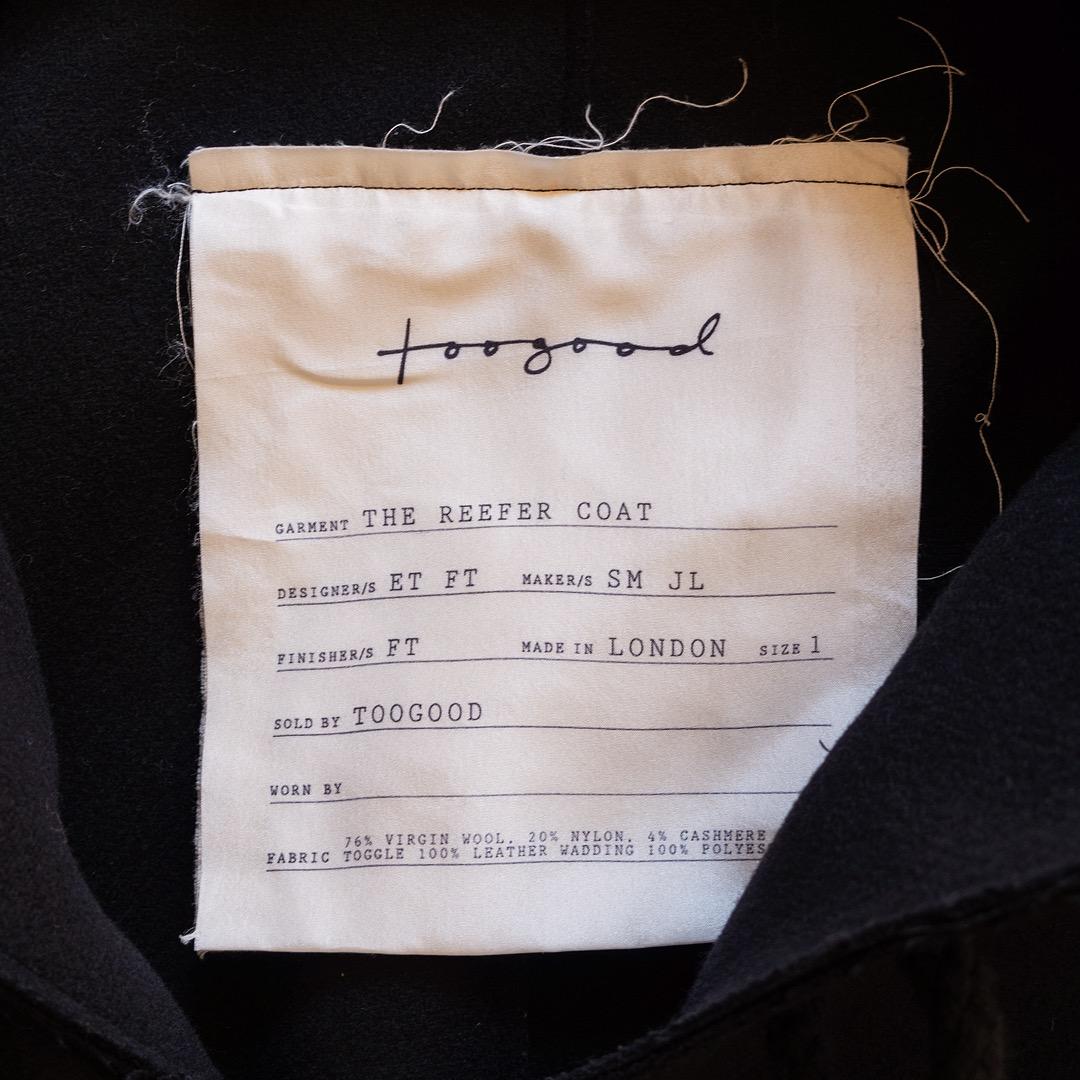ジャケット・アウター TOOGOOD THE REEFER COAT GIANT TOGGLE 1