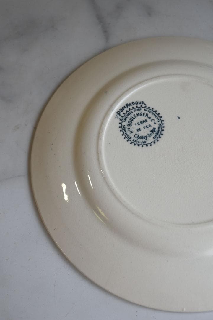 超美品ショワジー・ル・ロワ　ブルーのポンパドール（POMPADOUR ）