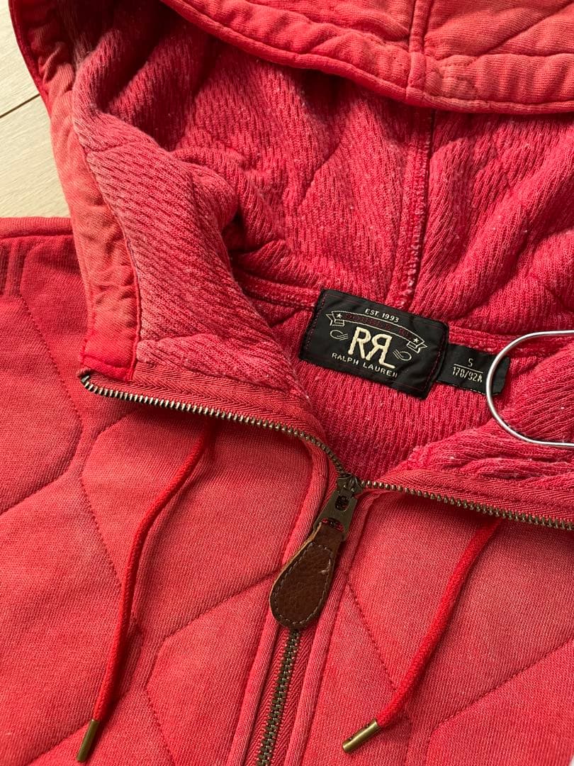 トップス RRL QUILTED COTTONJERSY PULLOVER HOODIE