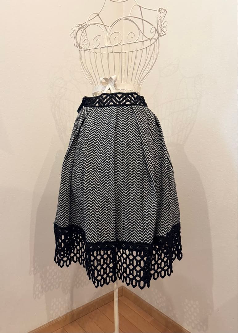 アナスイ　レースツィードジャケット&スカートセット