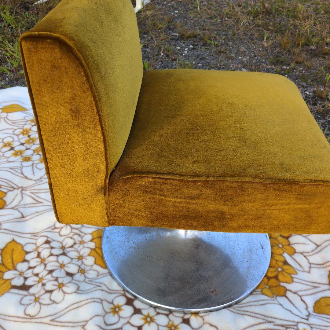 昭和レトロ モケット 1人掛け チェア③+④ソファベルベット ポップ カリモク