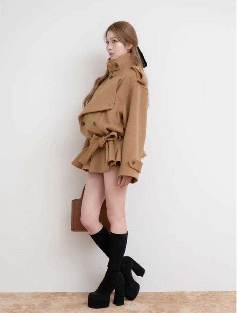 ダーリッチ　ドロップジャケットショルダーコート