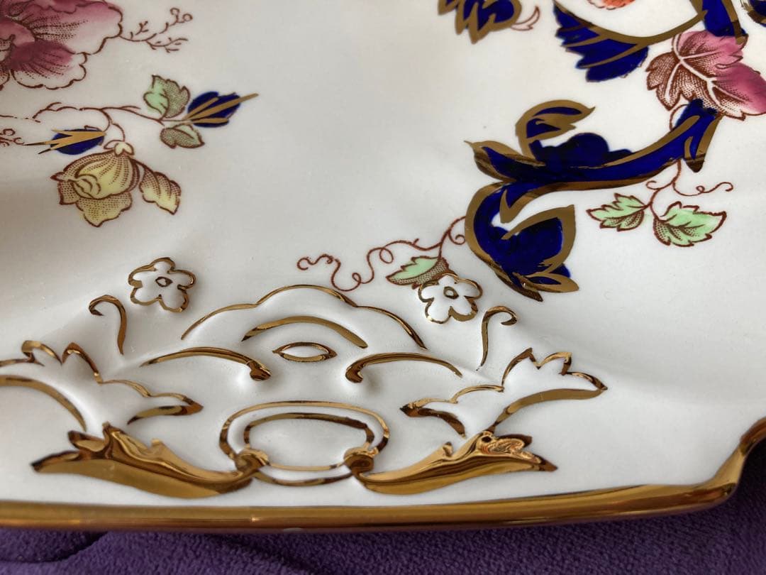 MASON'S リーフ型　トレイ　Blue Mandalay(ブルーマンダレイ)