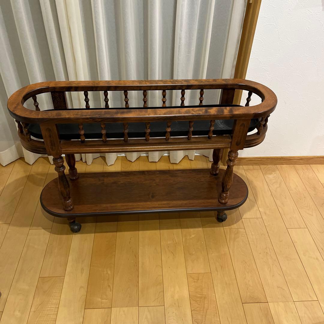 Demain ドマン イタリー 木製プランター ワゴン 木製 フラワーベース