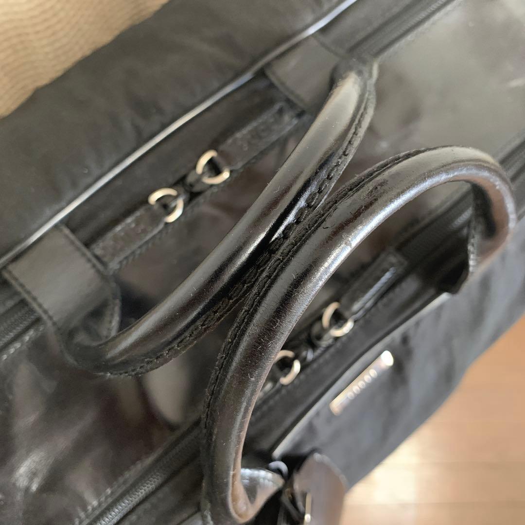 ◇ GUCCI グッチ ボストンバッグ トラベルバッグ キャンバス×レザー ◇