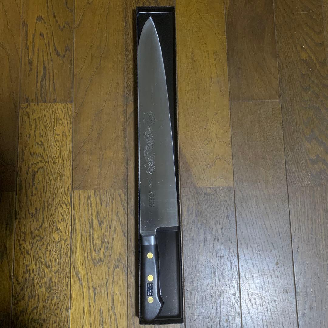 MISONO 牛刀 約36cm ドラゴン彫刻