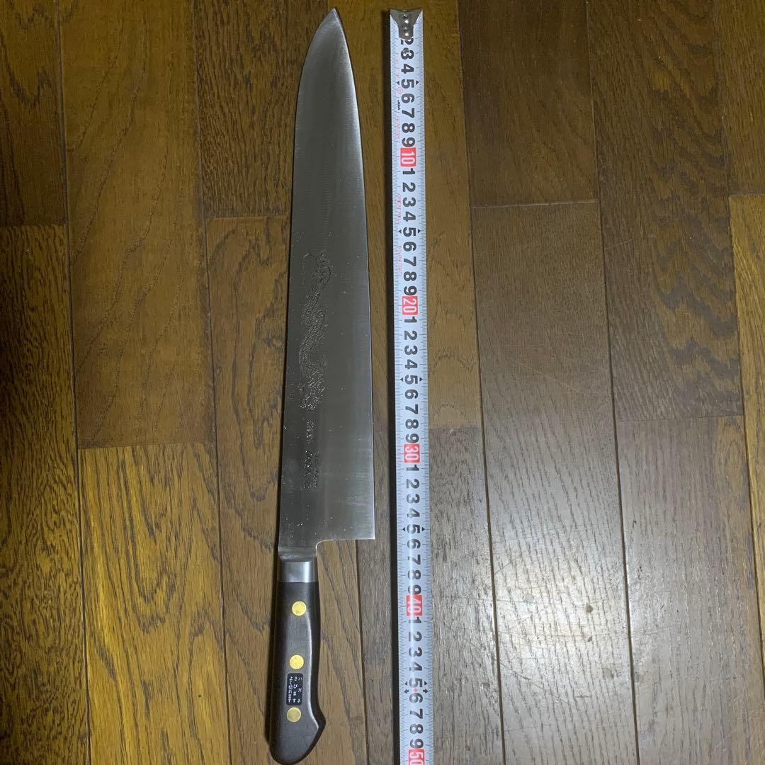 MISONO 牛刀 約36cm ドラゴン彫刻