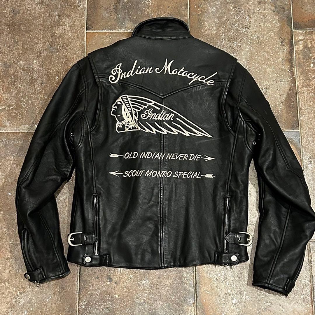 Indian Motorcycle ライダース L スエード レザージャケット