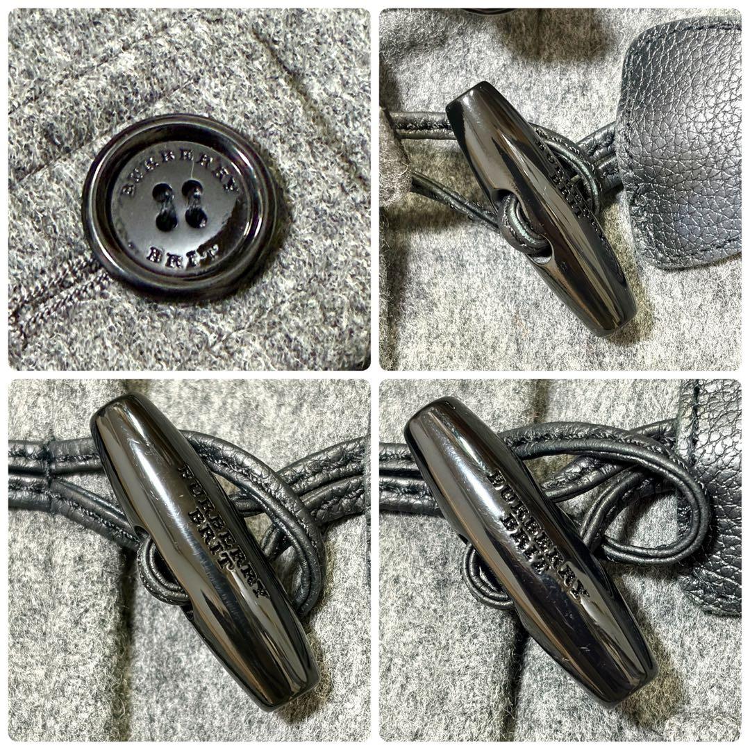 BURBERRY BRIT バーバリーブリット　ダッフルコートグレー　Ｍ