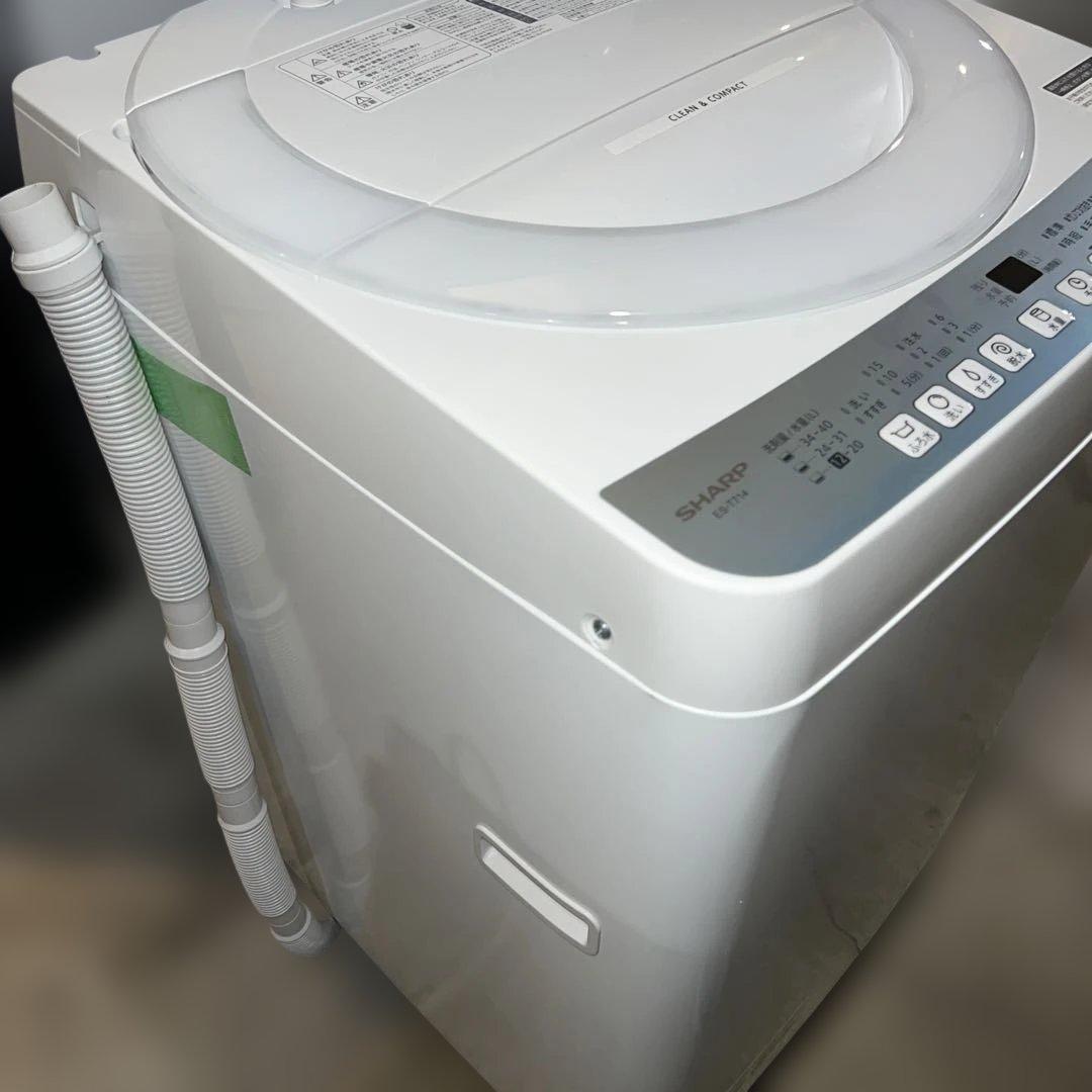 お得/SHARP22年製/7㌔/縦型洗濯機/美品/送料設置無料！