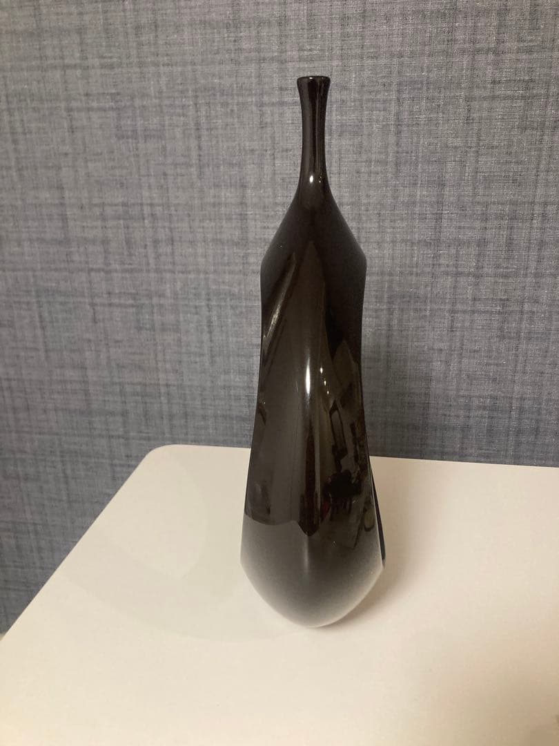 【美品】THE CONRAN SHOPコンランショップ　オブジェ黒フラワーベース