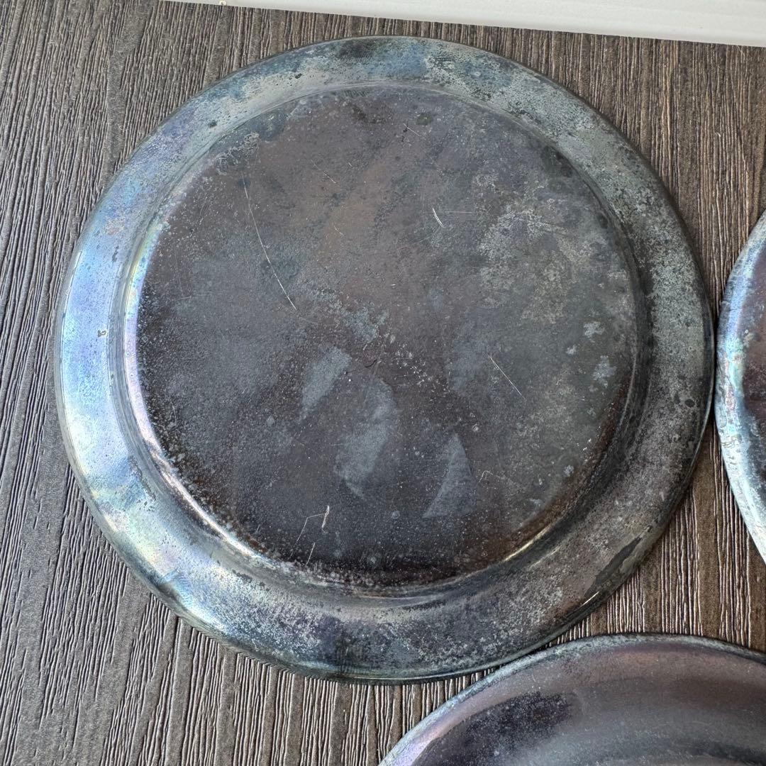 銀製？　食器　小皿　5枚　重量392g