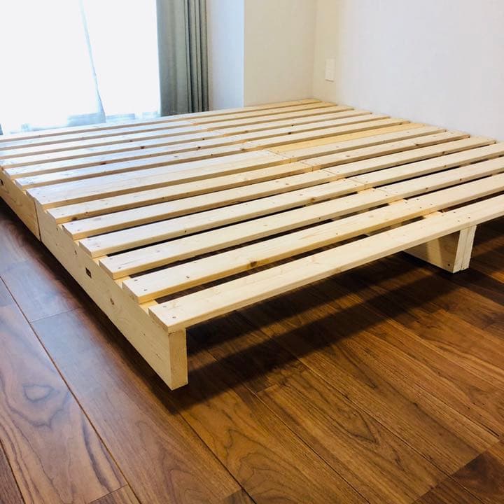 すのこベッド　キングサイズ