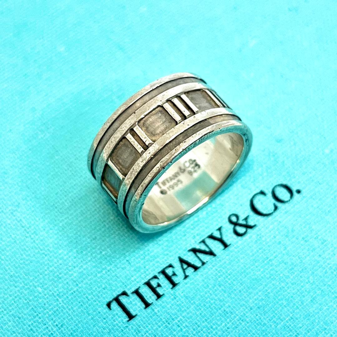ティファニー アトラスリング ワイドリング リング シルバー925 18号
