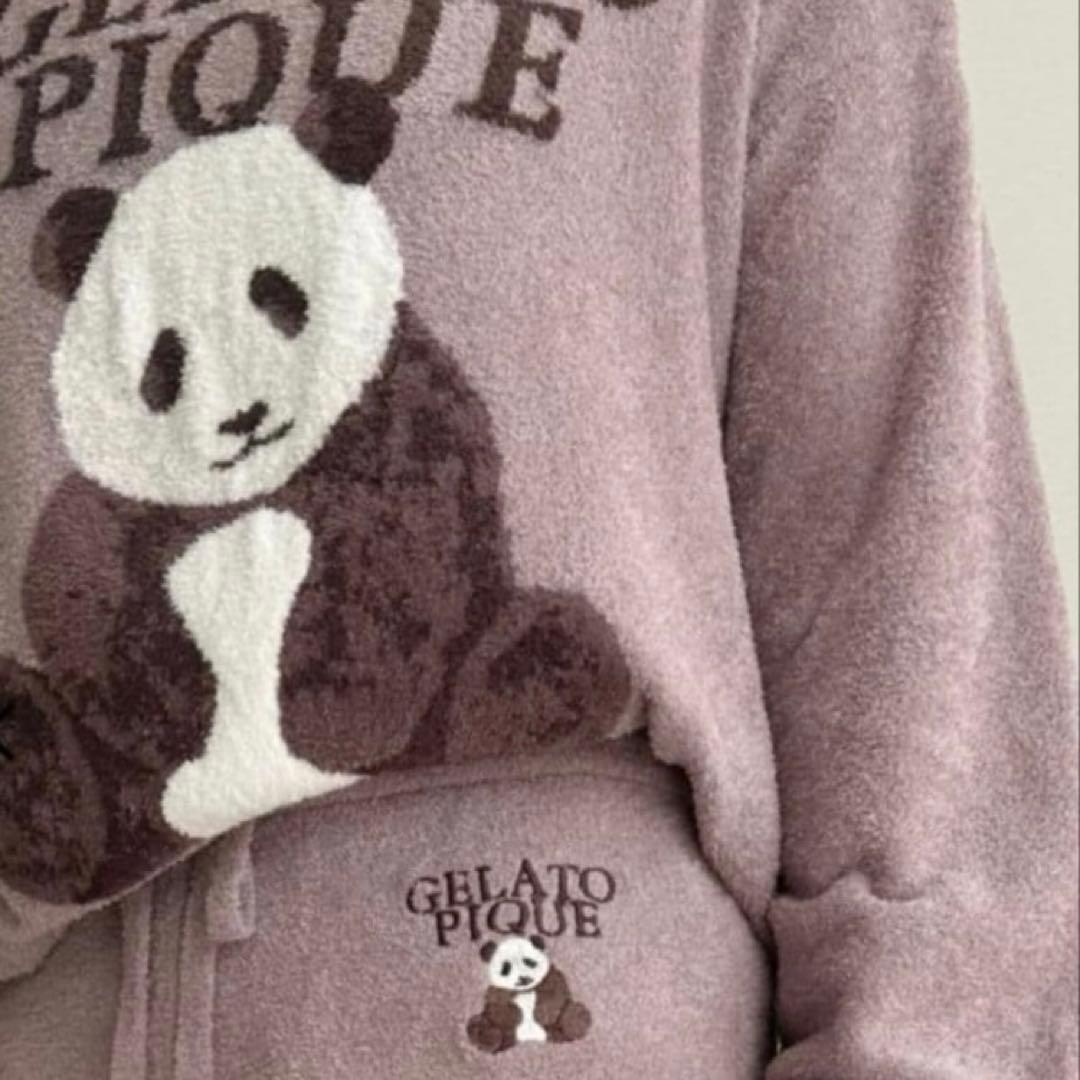 ジェラートピケ パンダジャガード　プルオーバー&ショートパンツ
