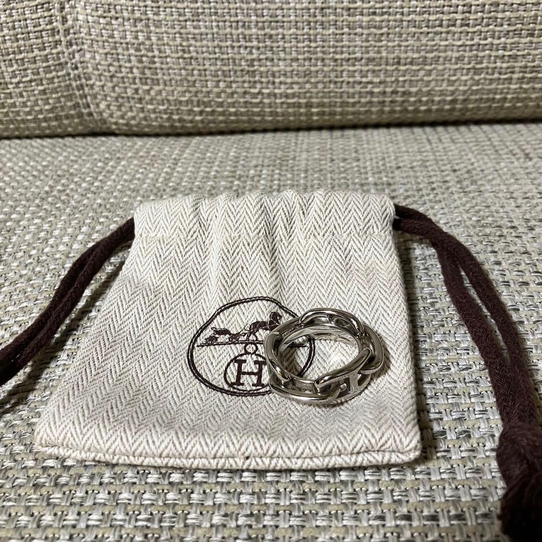 エルメス HERMES スカーフリング 90 レガートシェーヌダンクル