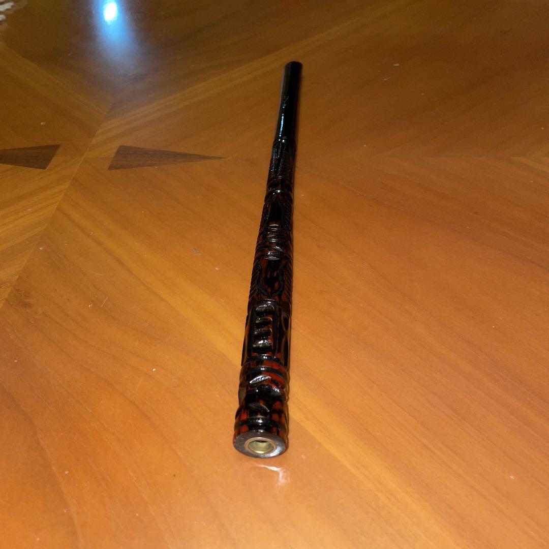 煙管　北国　木彫