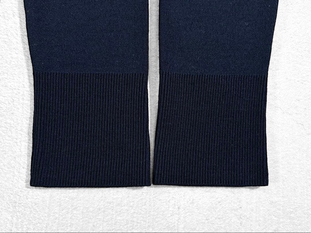 極美品 AP STUDIO ウール100% クルーネックニット ネイビー 上質