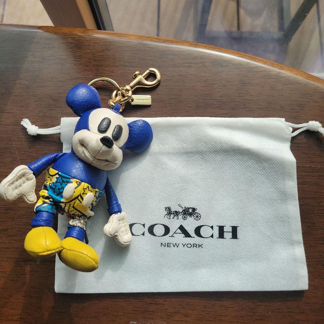 COACH ミッキーマウス キーホルダー