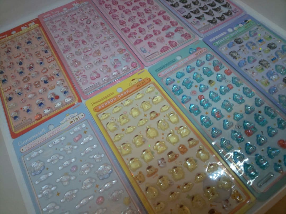 ボンボンドロップシールミニ　サンリオ 8種