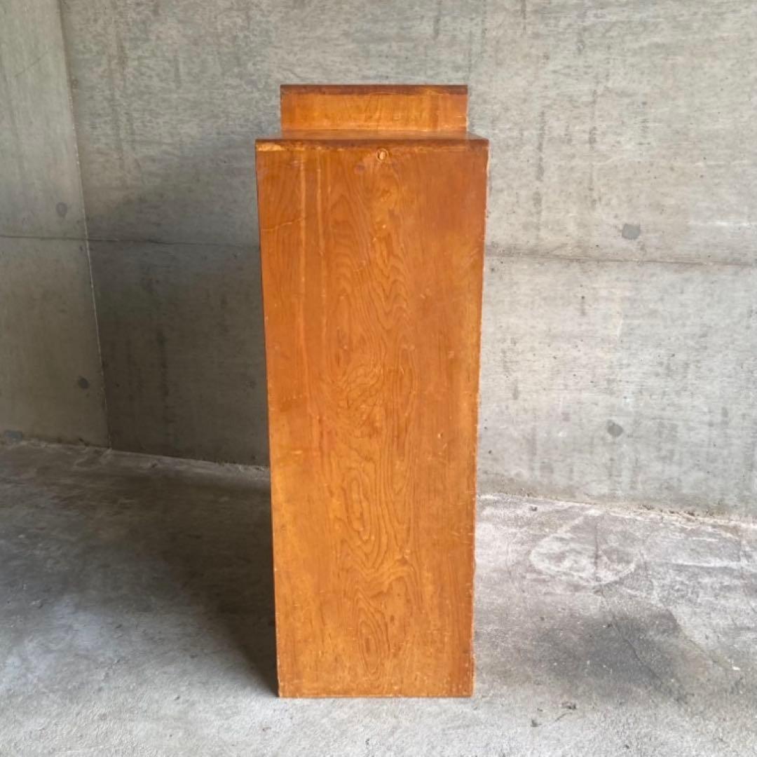 古いキャビネット ラック 飾り棚 違い棚 引き出し 扉 台 収納 木製 レトロ