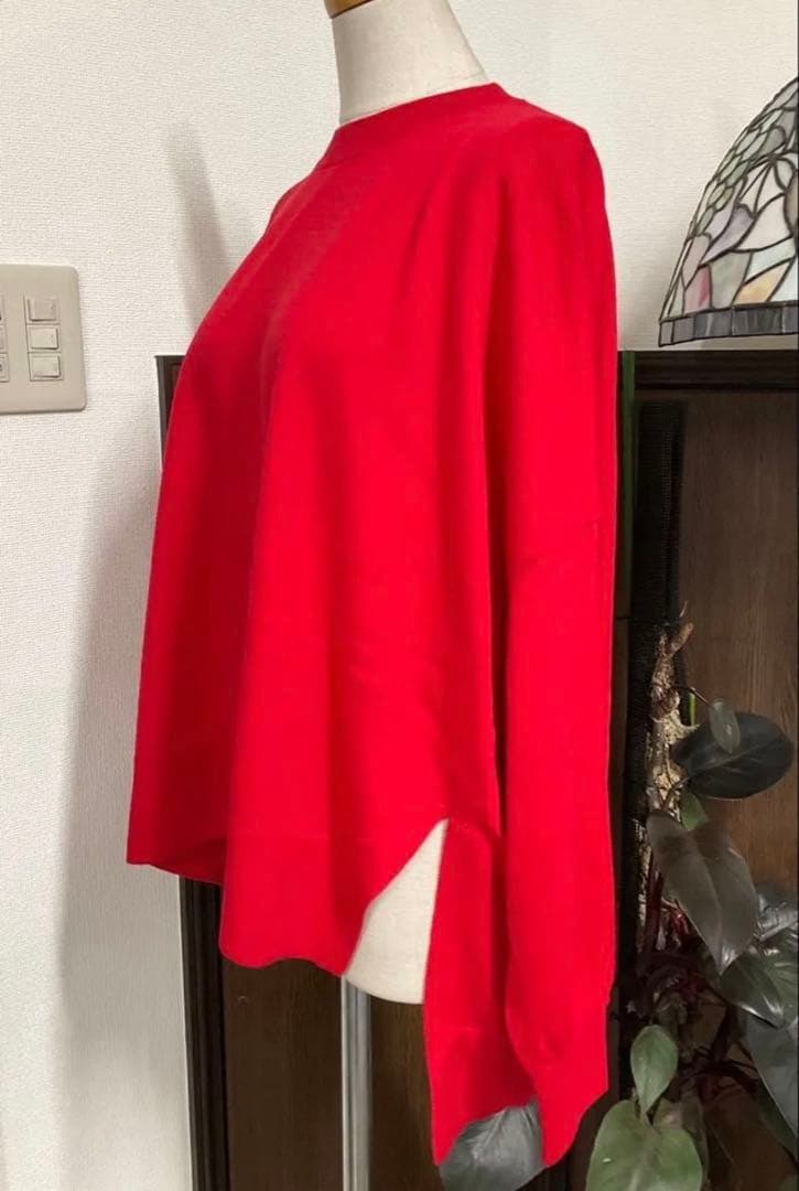 ENFOLD エンフォルド スリット ドロップショルダー オーバー ニット