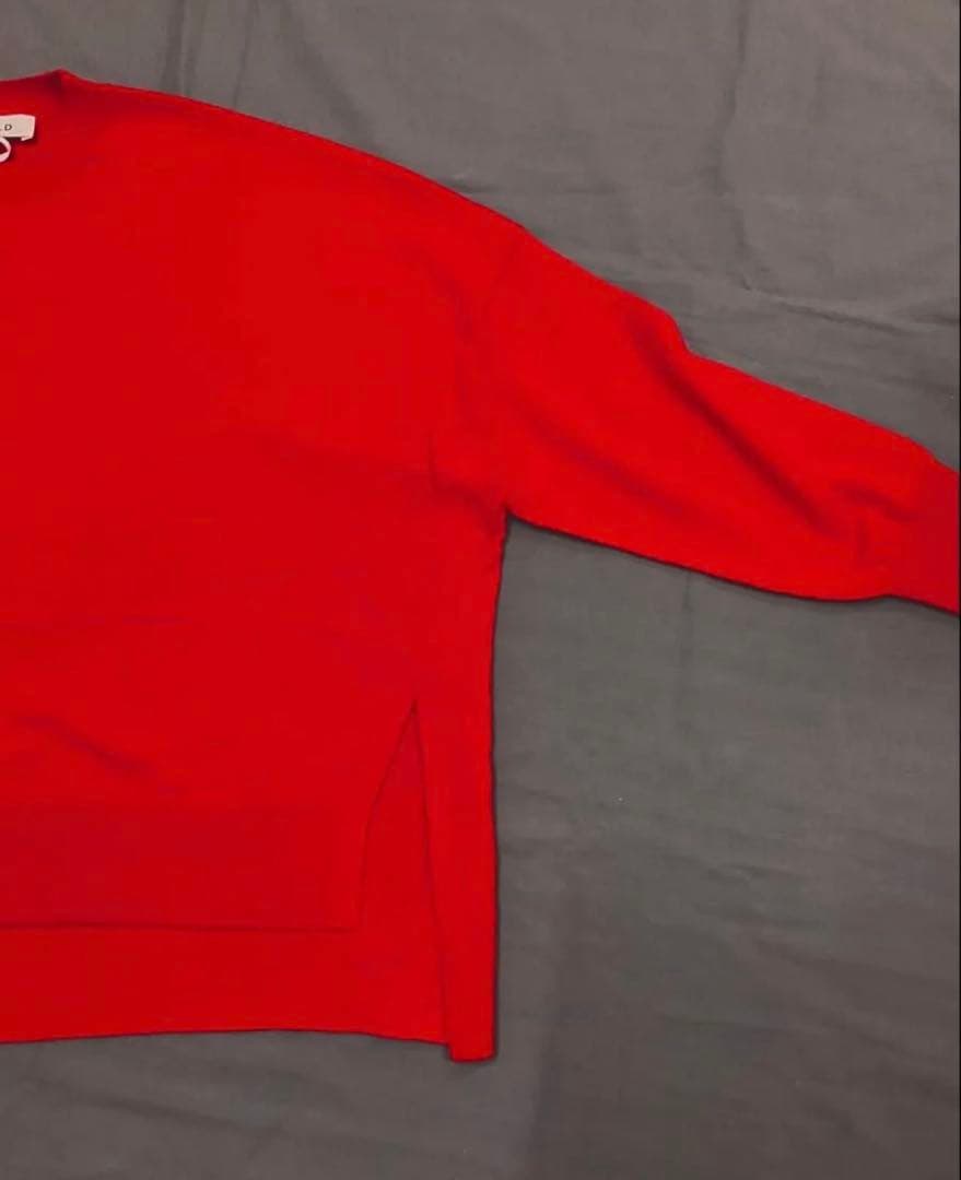 ENFOLD エンフォルド スリット ドロップショルダー オーバー ニット