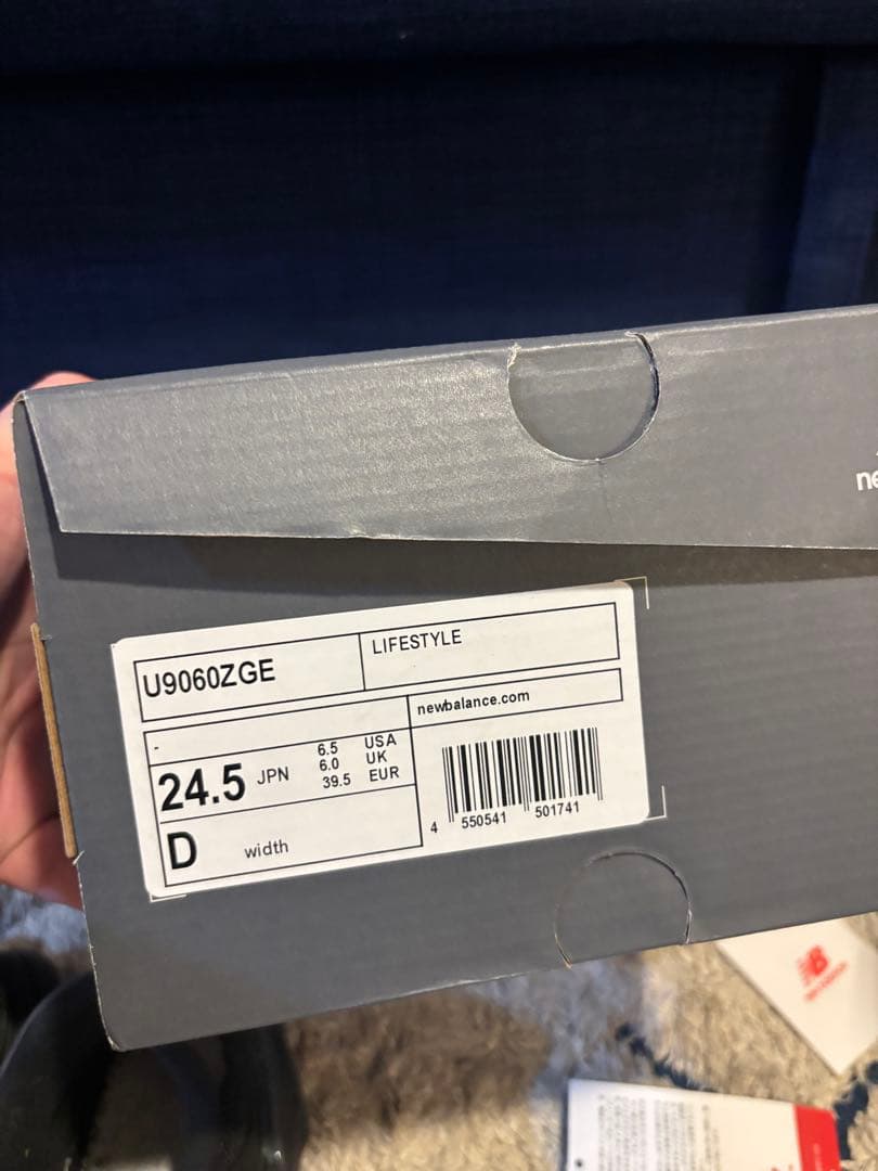 美品！New Balance 9060 \"Triple Black\"24.5