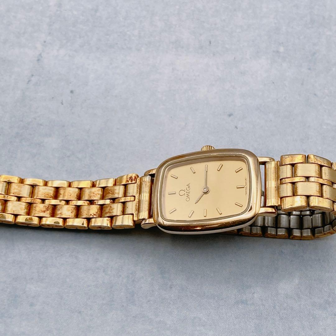 稼動品✨OMEGA オメガ Deville デビル レディース 腕時計　ゴールド