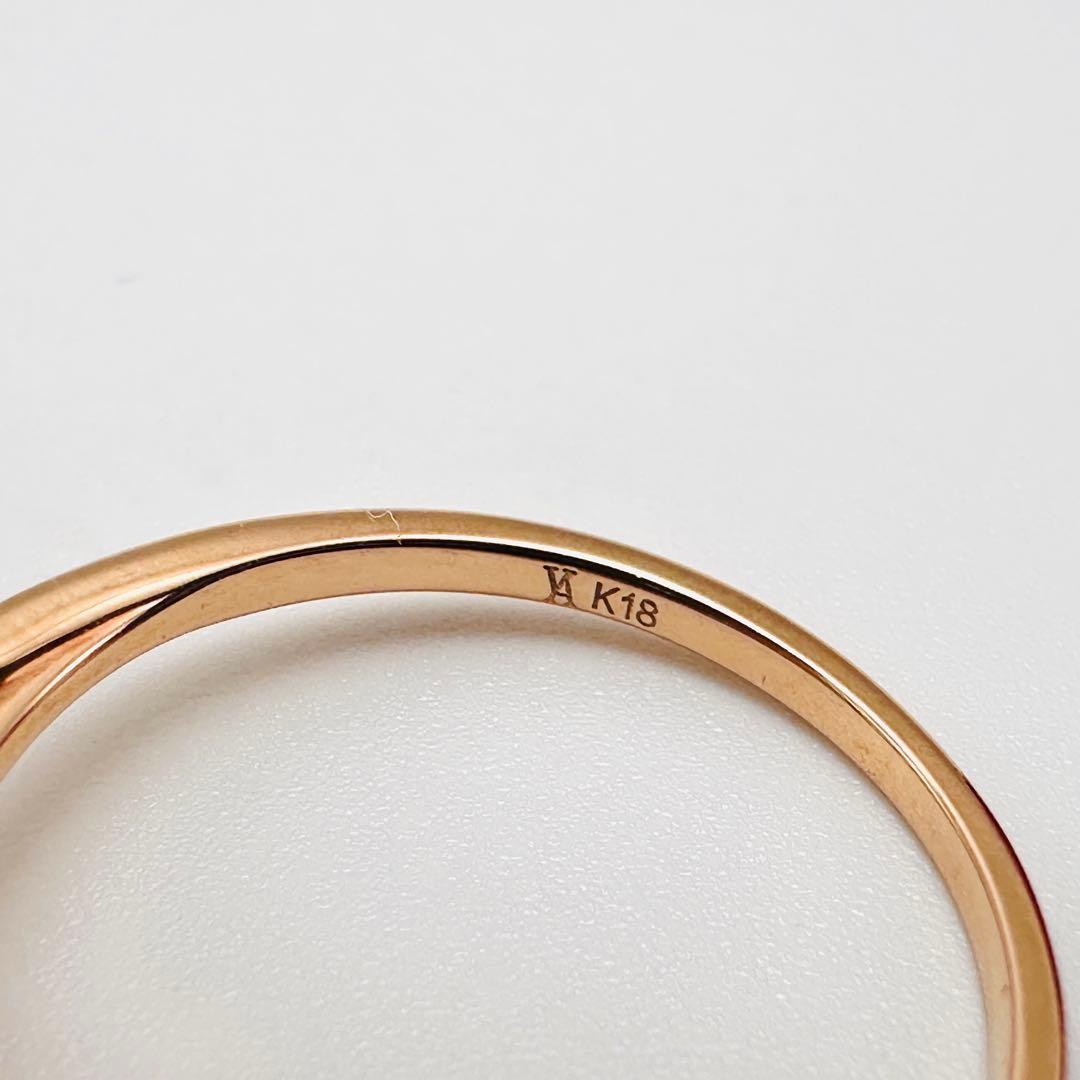 VENDOME AOYAMA K18 PG ダイヤモンドリング　13号　0.13