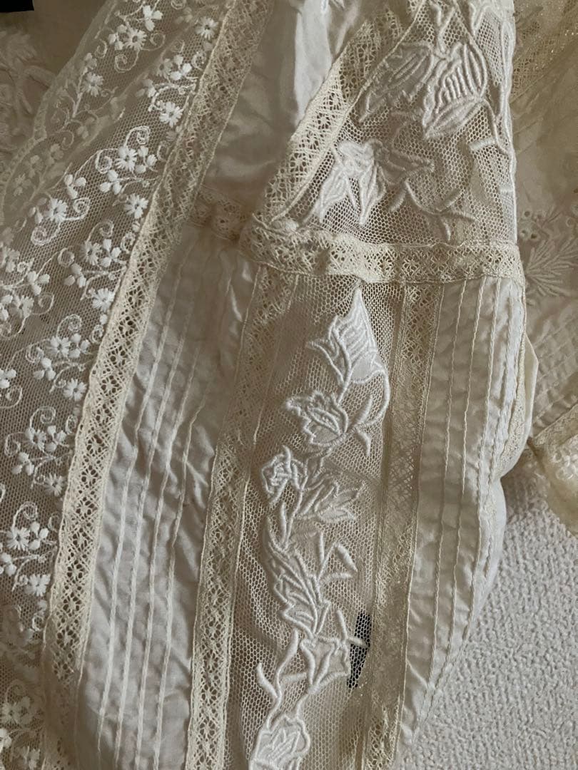 本日値下　ラルフローレン　アンティーク　ヴィンテージ風　レースブラウス