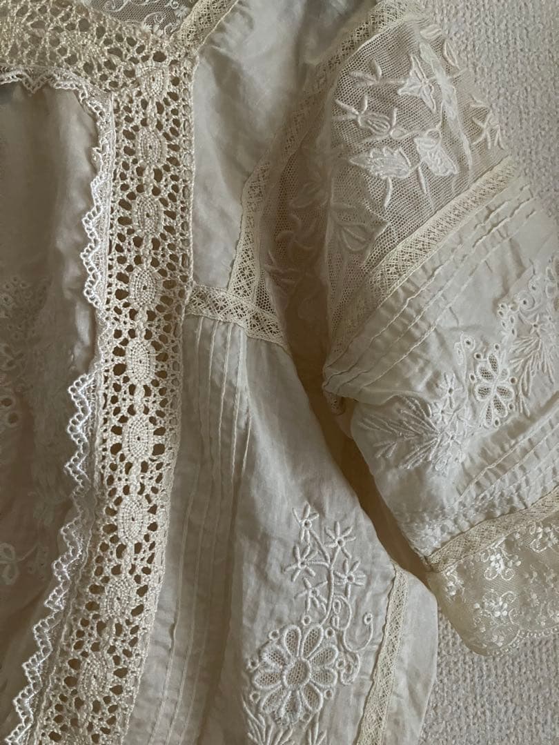 本日値下　ラルフローレン　アンティーク　ヴィンテージ風　レースブラウス