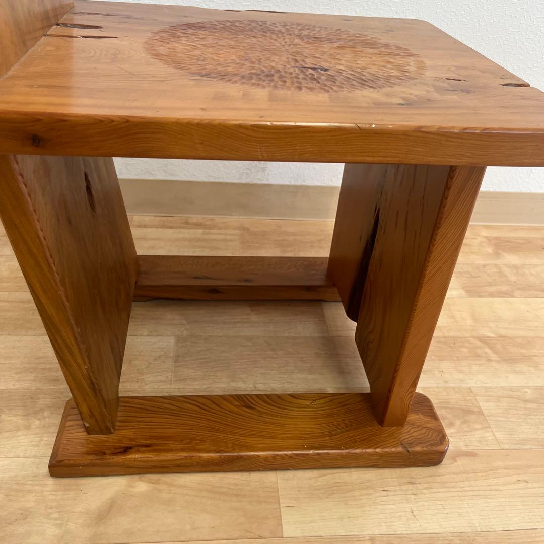 希少　高級　天然木　世界自然遺産　屋久杉　椅子　ヴィンテージ