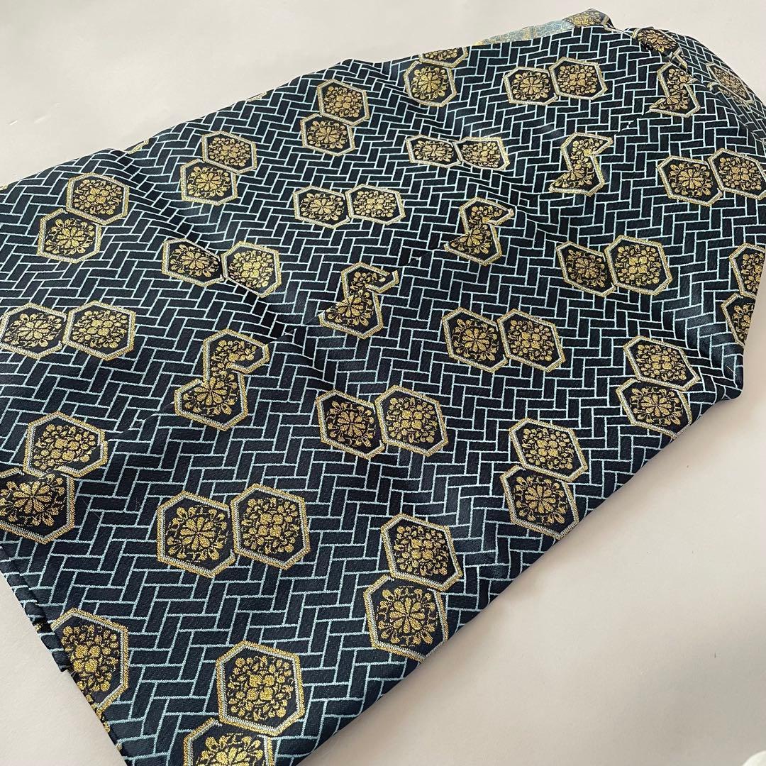 七五三　5歳　羽織　袴セット　ネイビーグレー色コーデ