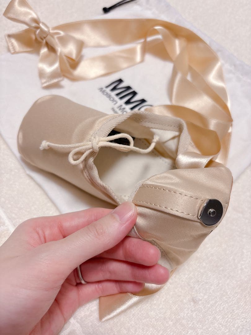 美品 MM6 Maison Margiela バレエシューズ バッグ ポーチ