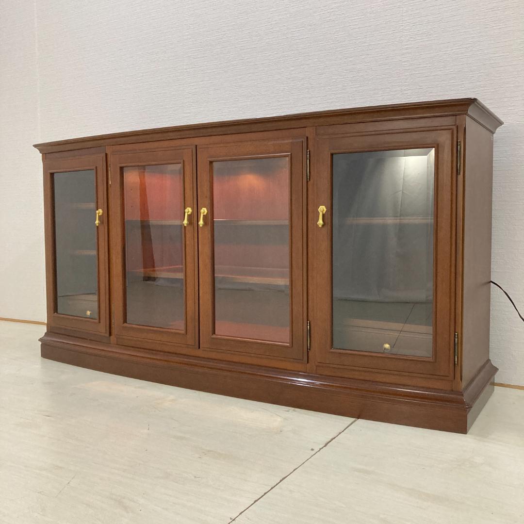 【マルニ】照明付き　サイドボード リビングボード 　キャビネット　収納家具