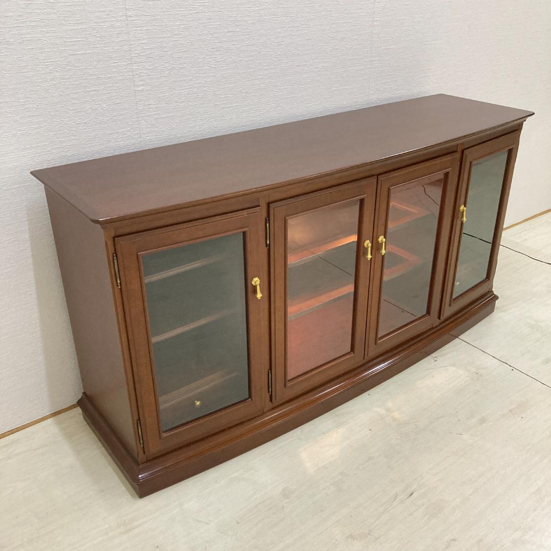 【マルニ】照明付き　サイドボード リビングボード 　キャビネット　収納家具