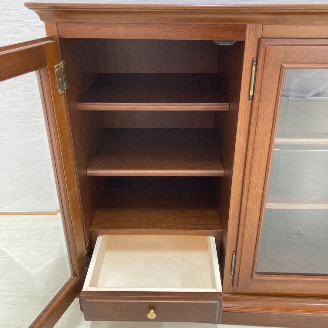 【マルニ】照明付き　サイドボード リビングボード 　キャビネット　収納家具