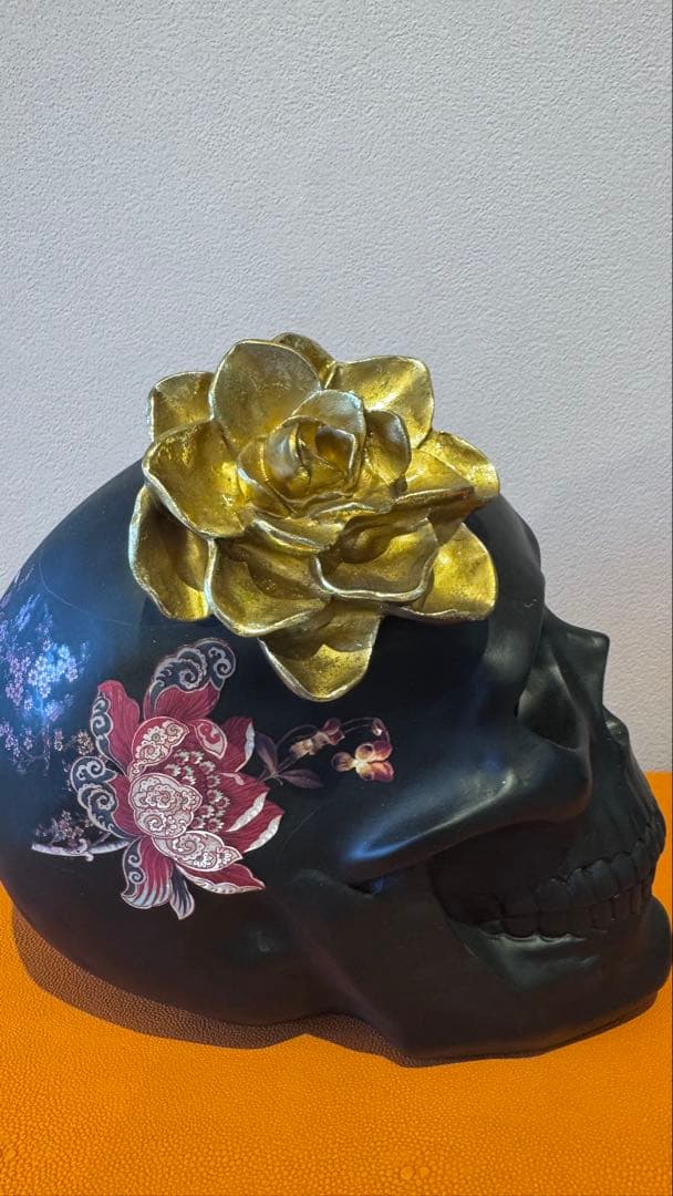 黒いスカル インテリア装飾