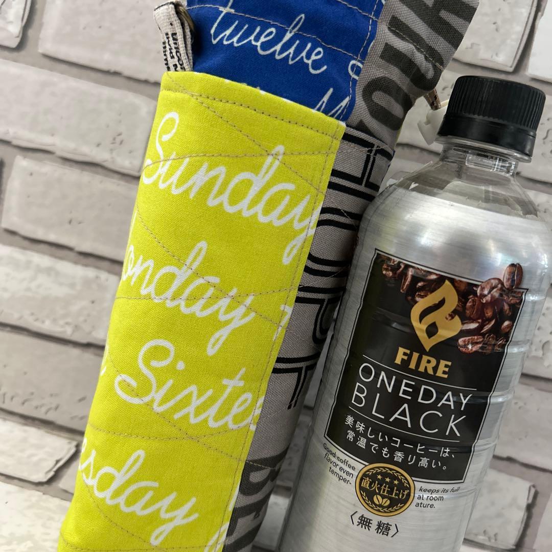 ペットボトルカバー★ステンレスボトルカバー★英字柄