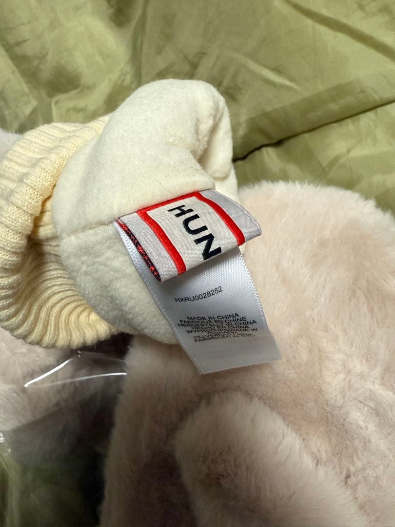 HUNTER ベージュ イヤーマフ ミトン　セット