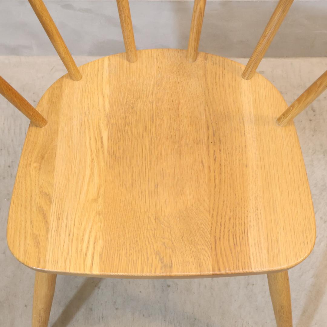 無印良品 MUJI オーク無垢材 ダイニングチェア アーム ボウバックチェア