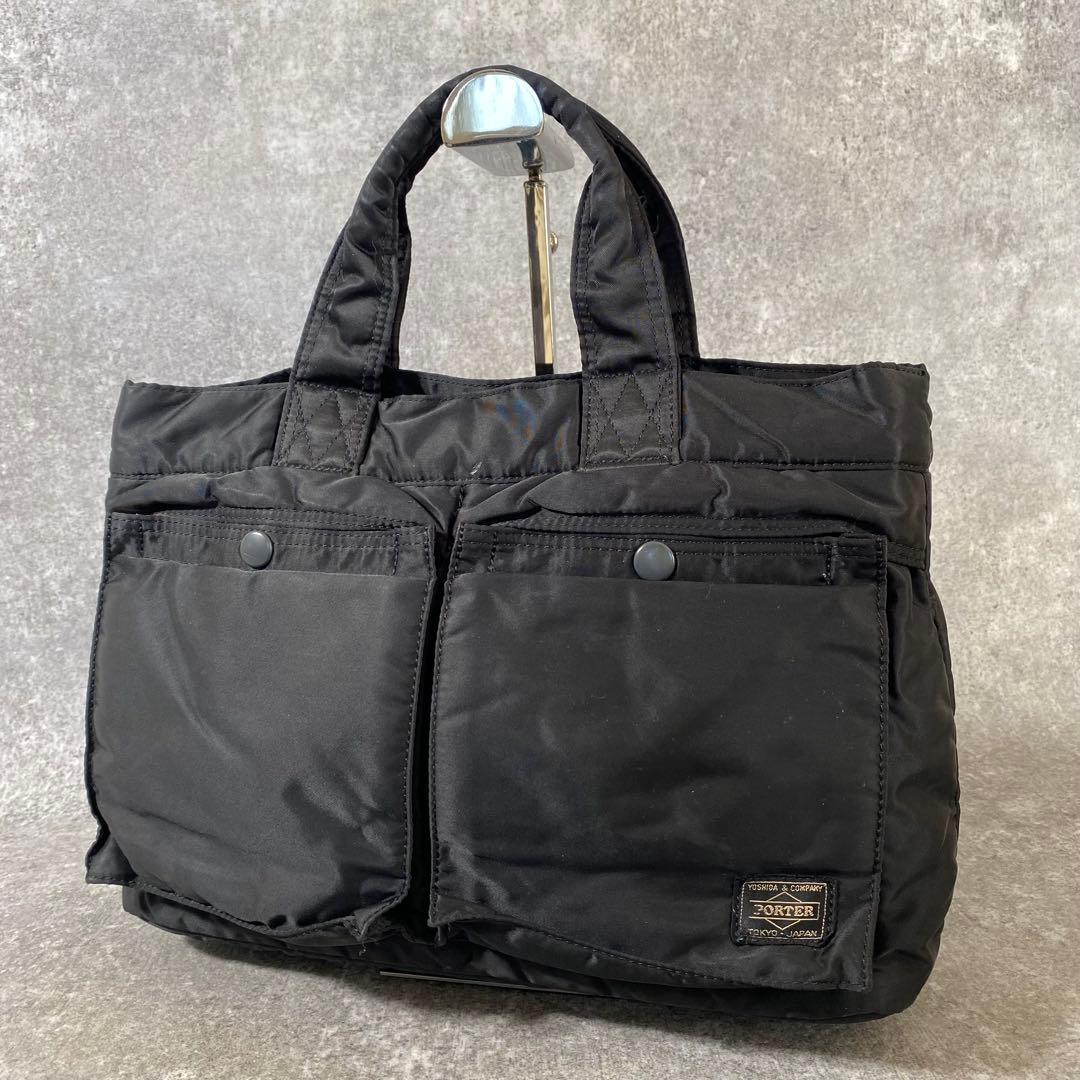 PORTER ポーター　ミニ　トートバッグ　S タンカー　ブラック　黒